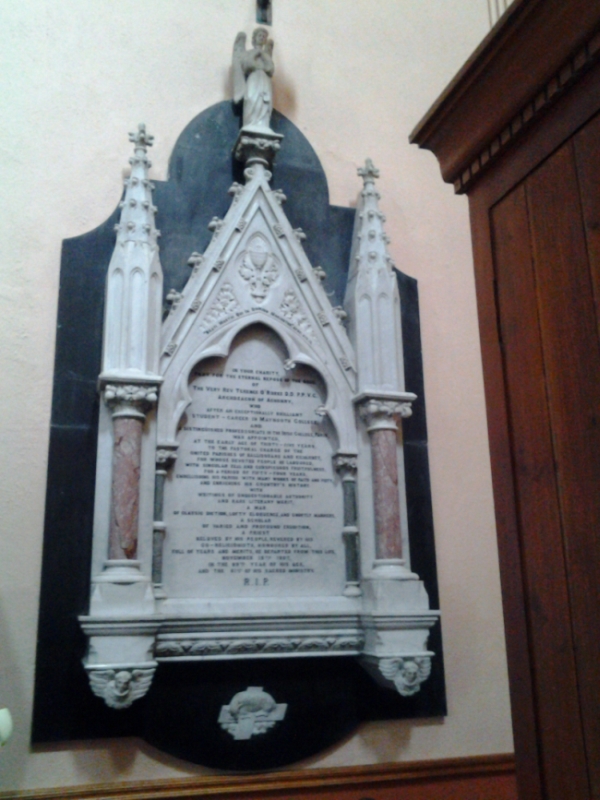 Monument Archdeacon Terence O Rorke Church of The Assumption Collooney